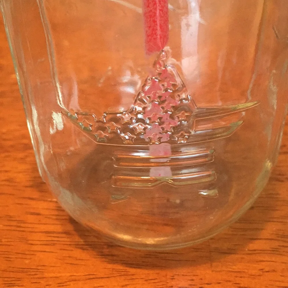 Hand Crafted- Red lid soap jar